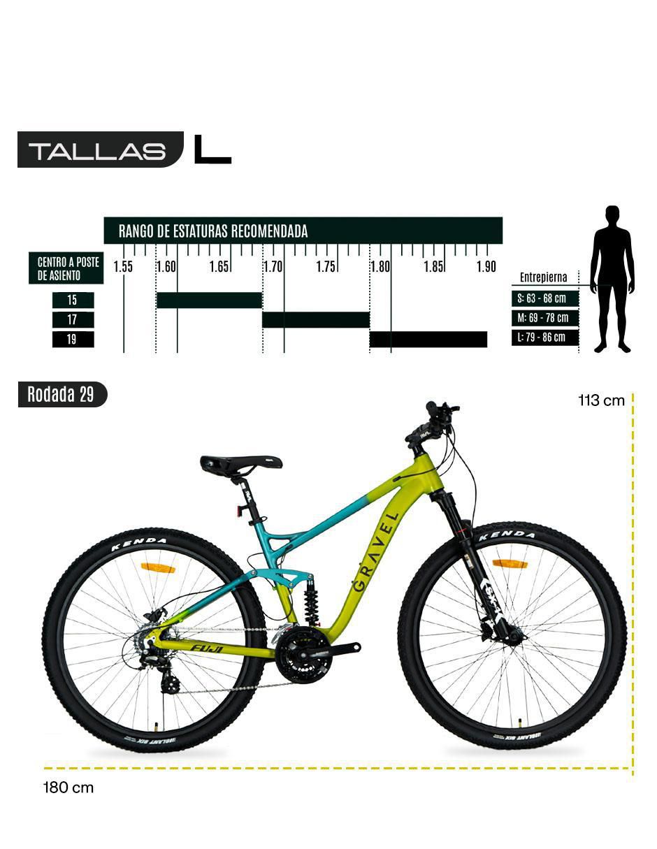 Bicicleta de montaña rodada 29 Fuji unisex 11