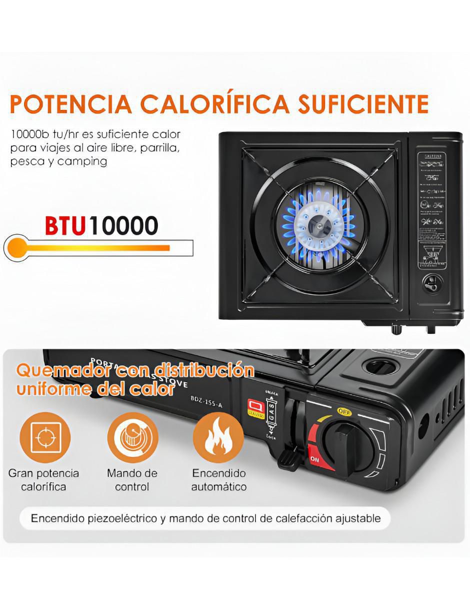 Parrilla de gas XTLLAR4938 de aluminio 3