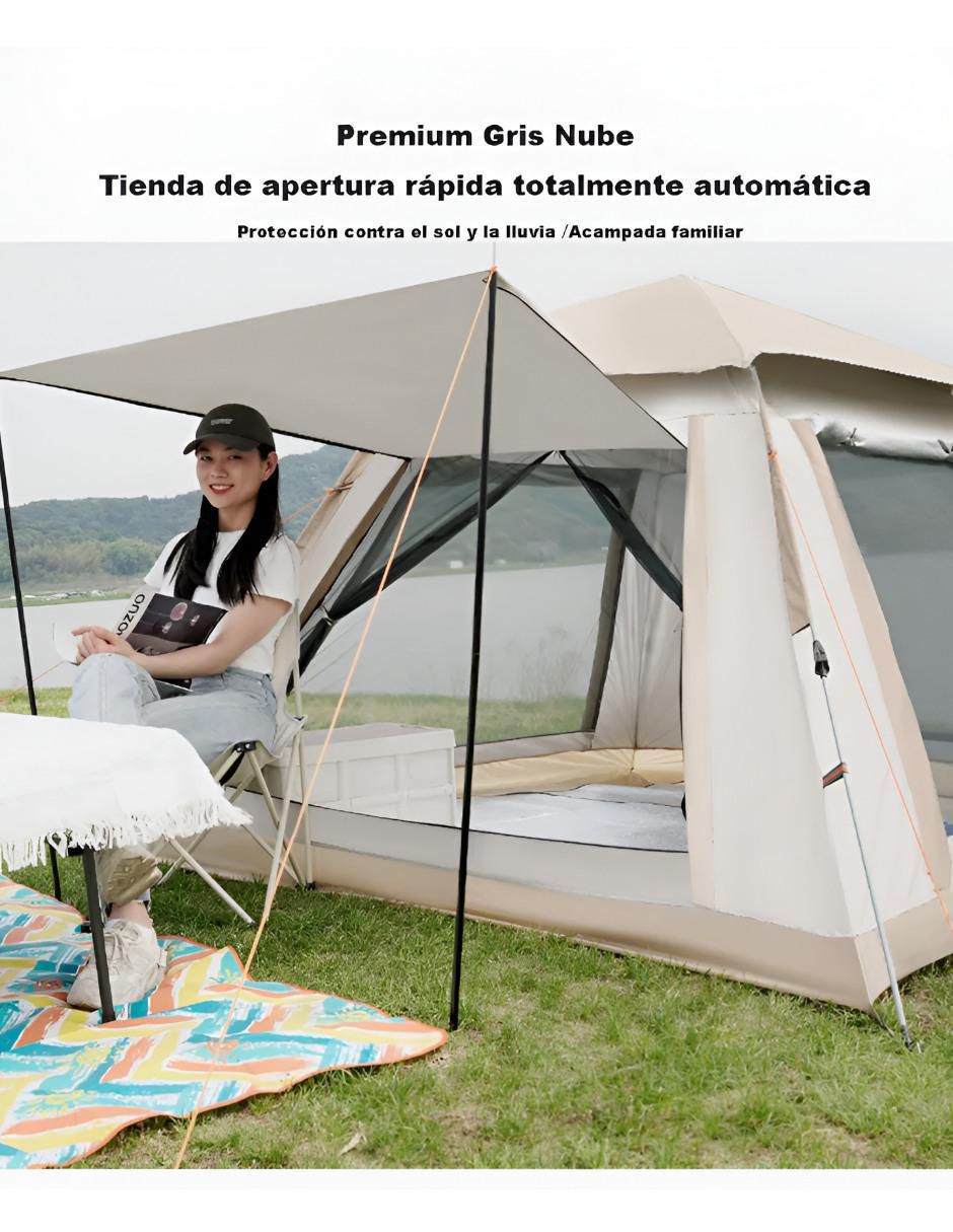 Casa de campaña para 4 personas adulto 4