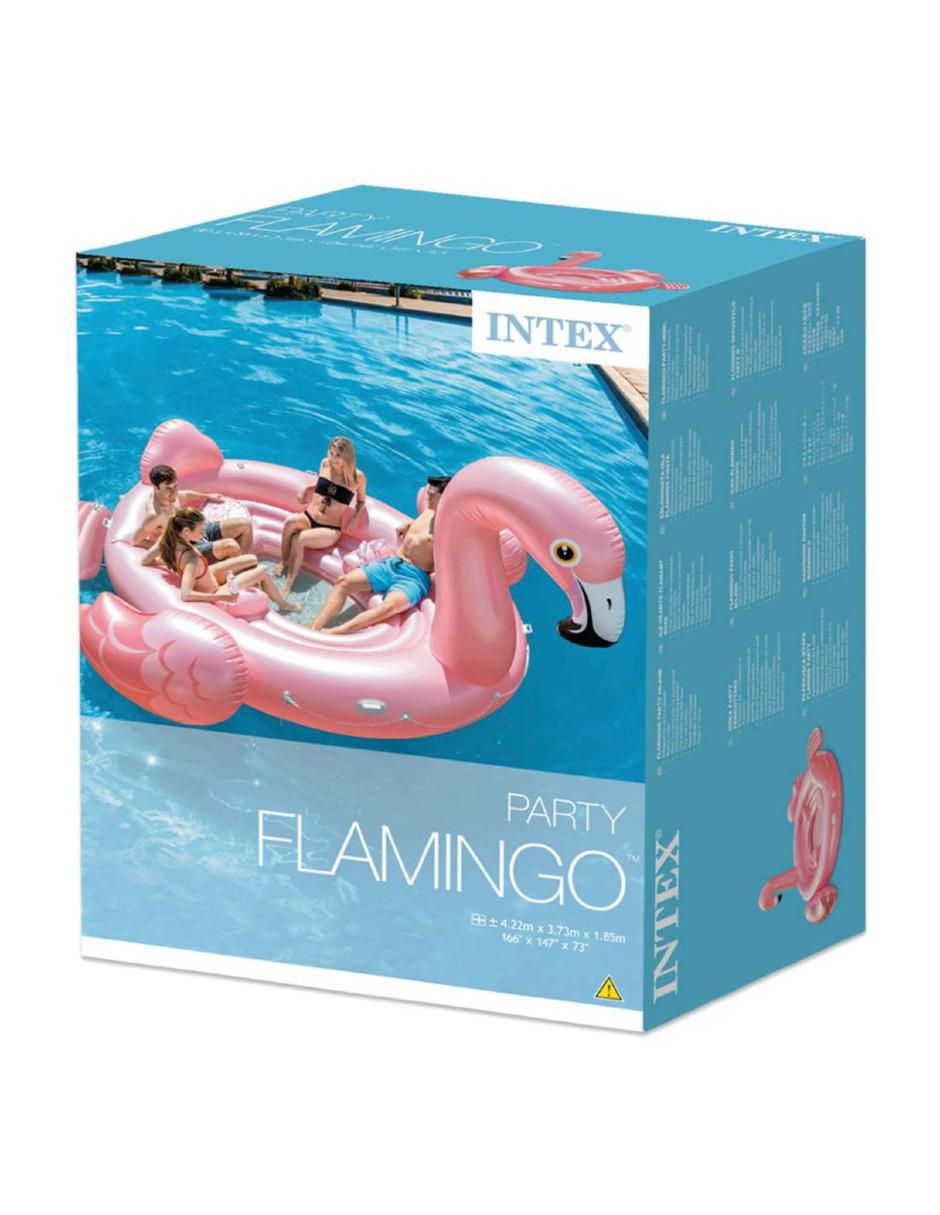 Inflable acuático forma de flamenco 4