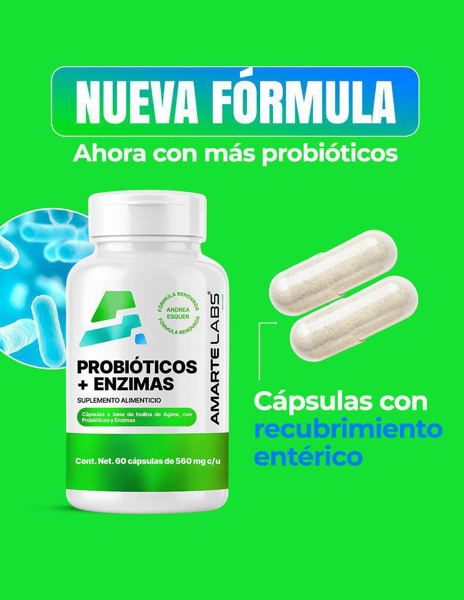 Probióticos + Enzimas de 60 cápsulas 2
