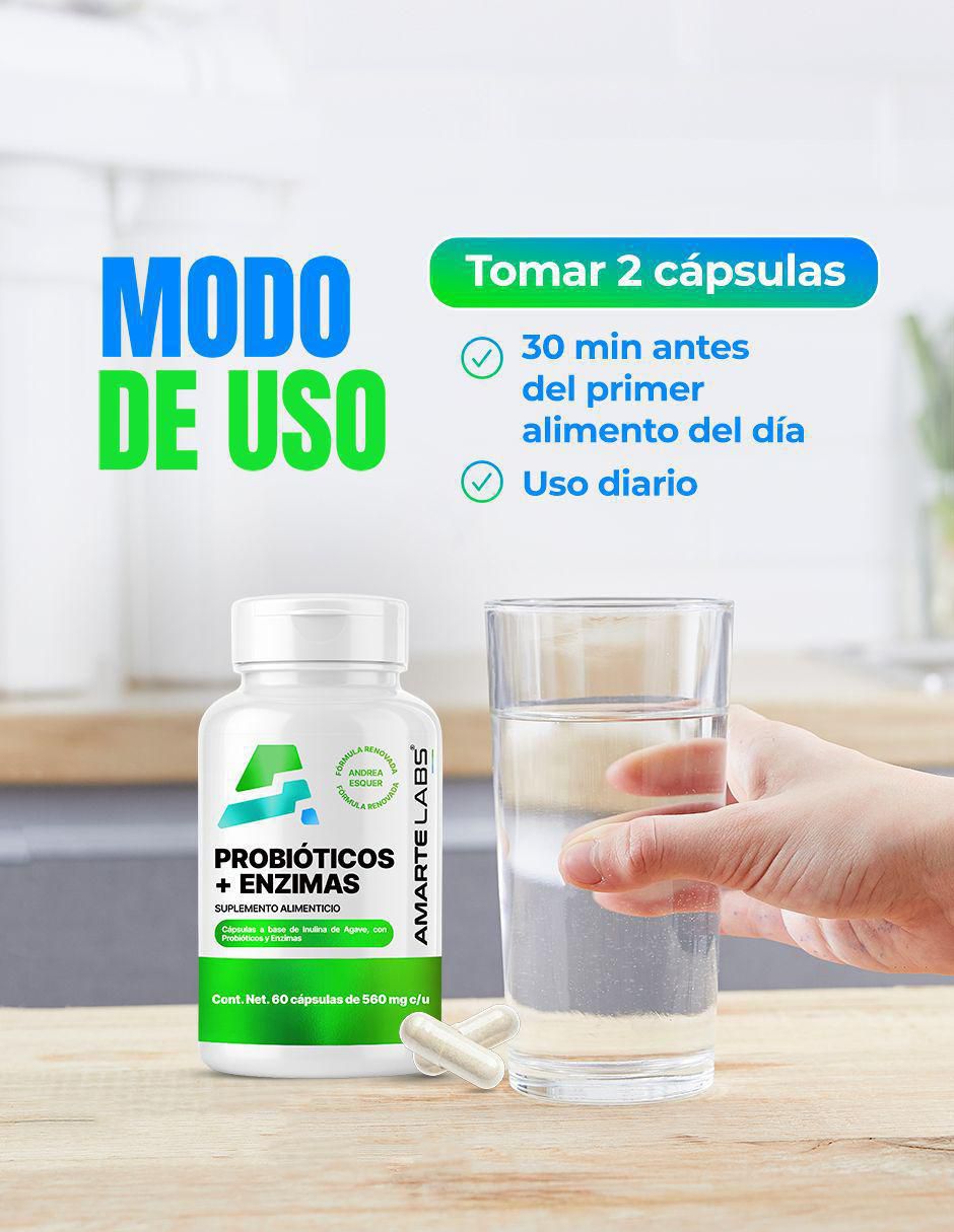 Probióticos + Enzimas de 60 cápsulas 7