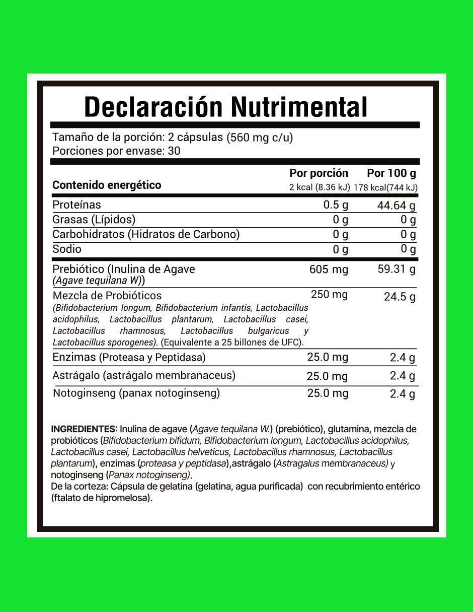 Probióticos + Enzimas de 60 cápsulas 9