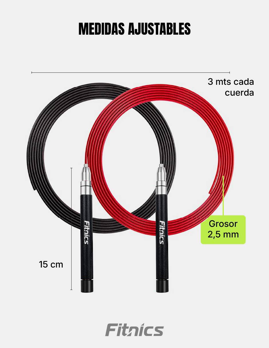 Cuerda para saltar Fast wire adulto 9