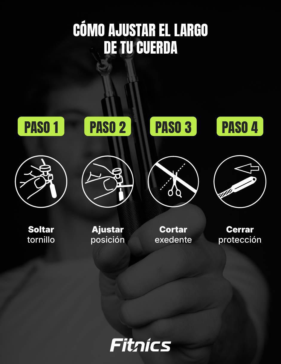 Cuerda para saltar fitnics crossfit adulto