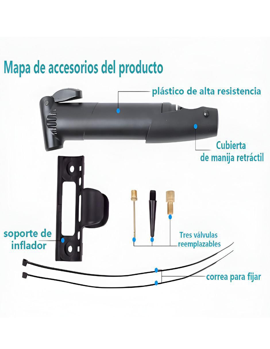 Bomba de aire manual para ciclismo 2