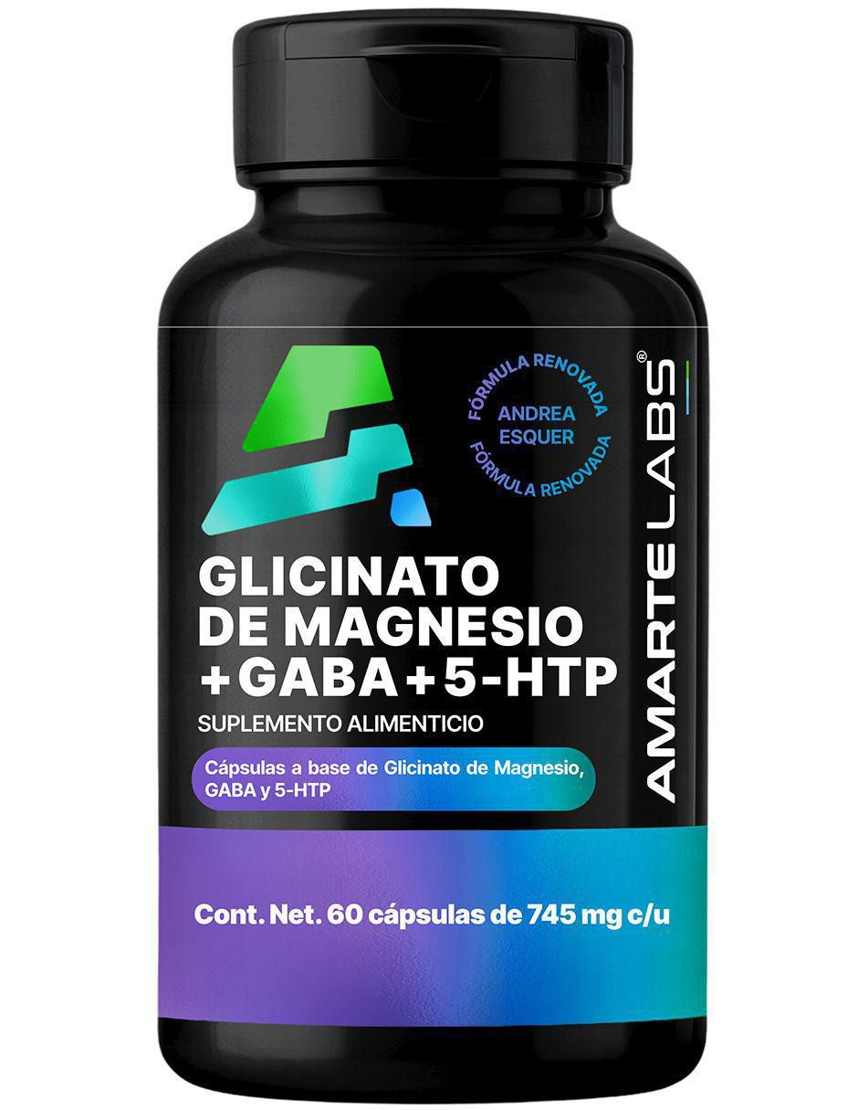 Glicinato de Magnesio + Gaba + 5-HTP de 60 cápsulas Glicinato de Magnesio + Gaba + 5-HTP de 60 cápsulas