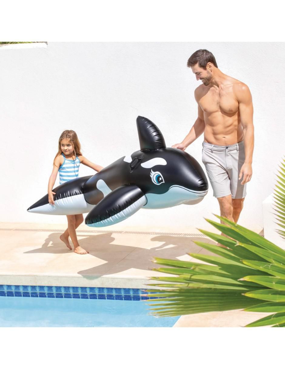 Inflable acuático forma de ballena 2