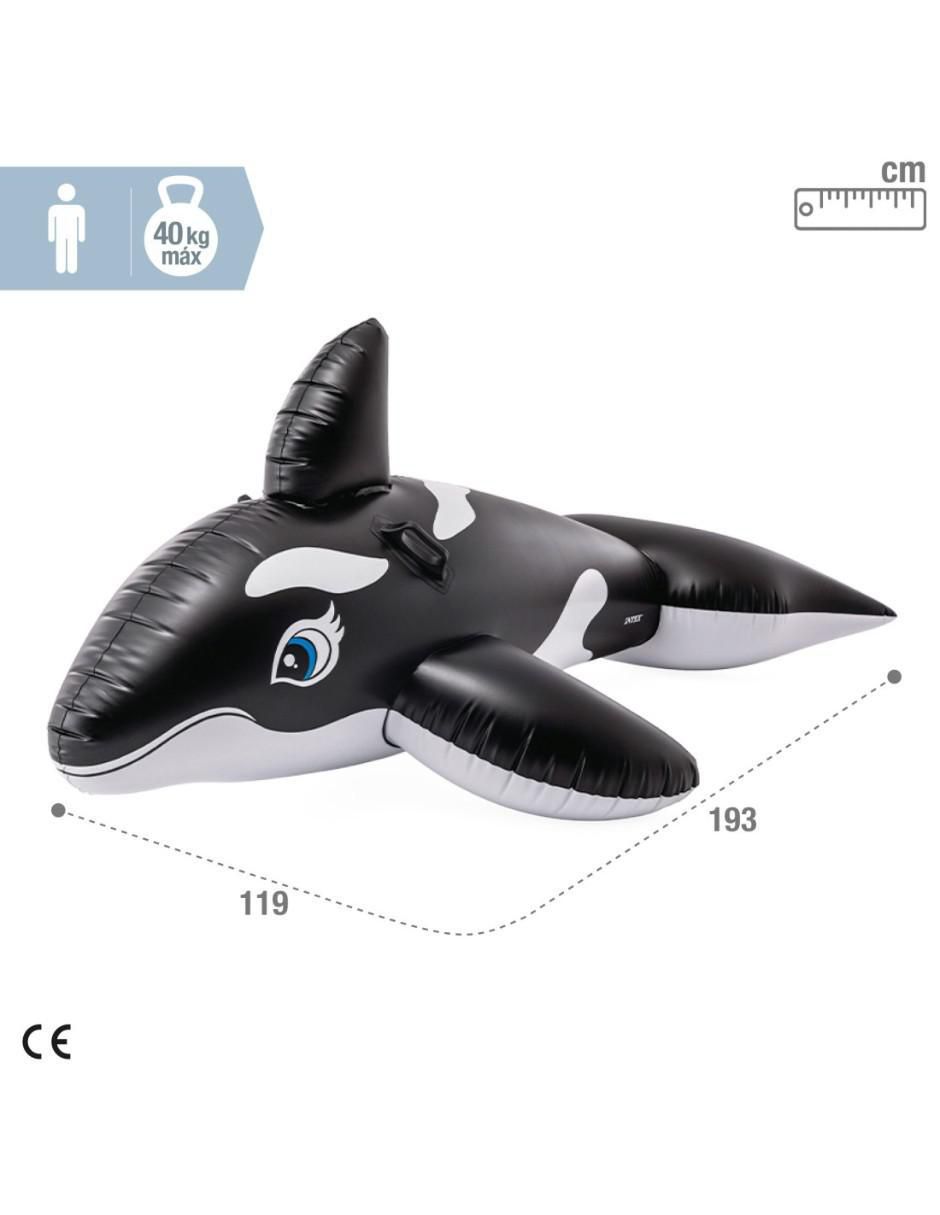 Inflable acuático forma de ballena 6