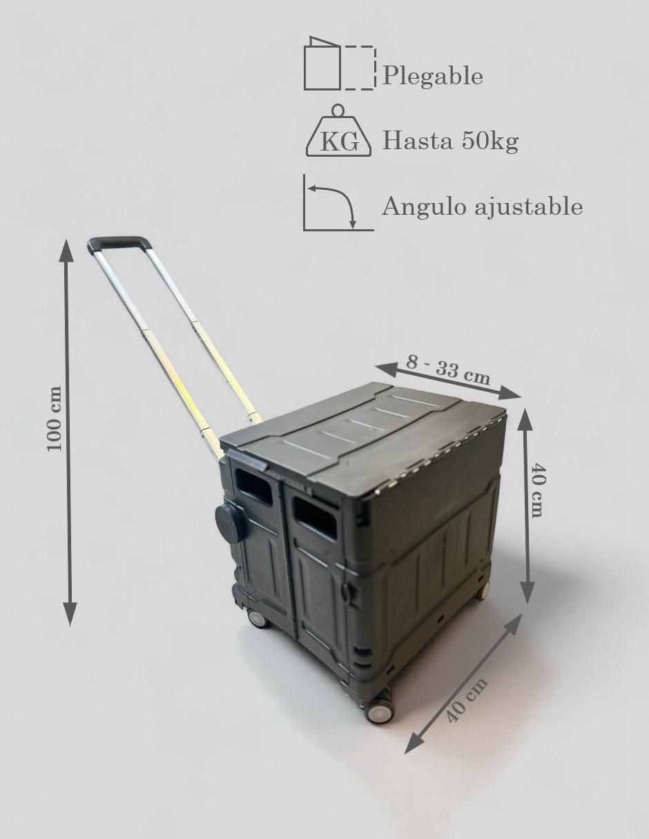 Carrito vagón plegable con capacidad de 50 kg 6