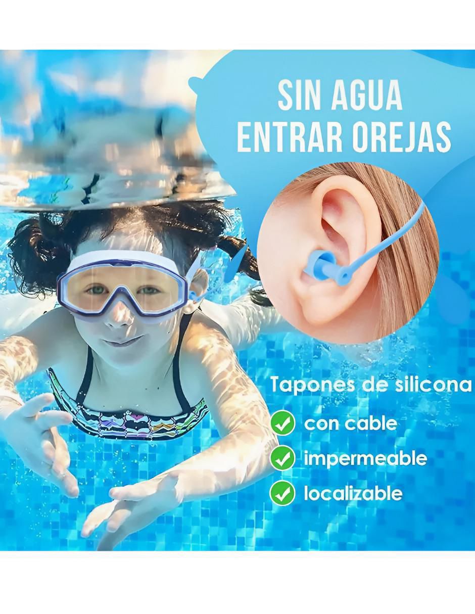 Goggles transparentes para natación de niño 3
