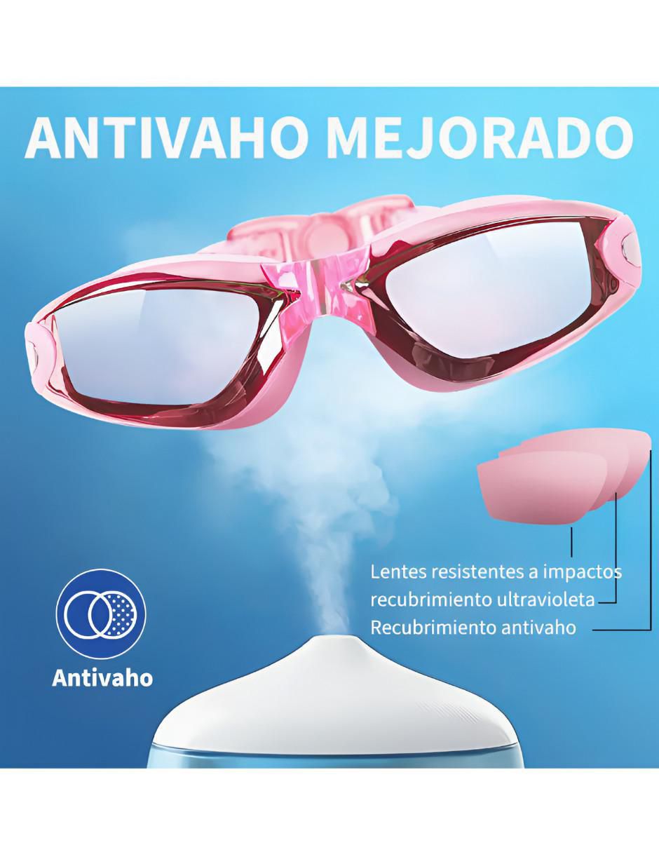 Goggles transparentes para natación unisex 3