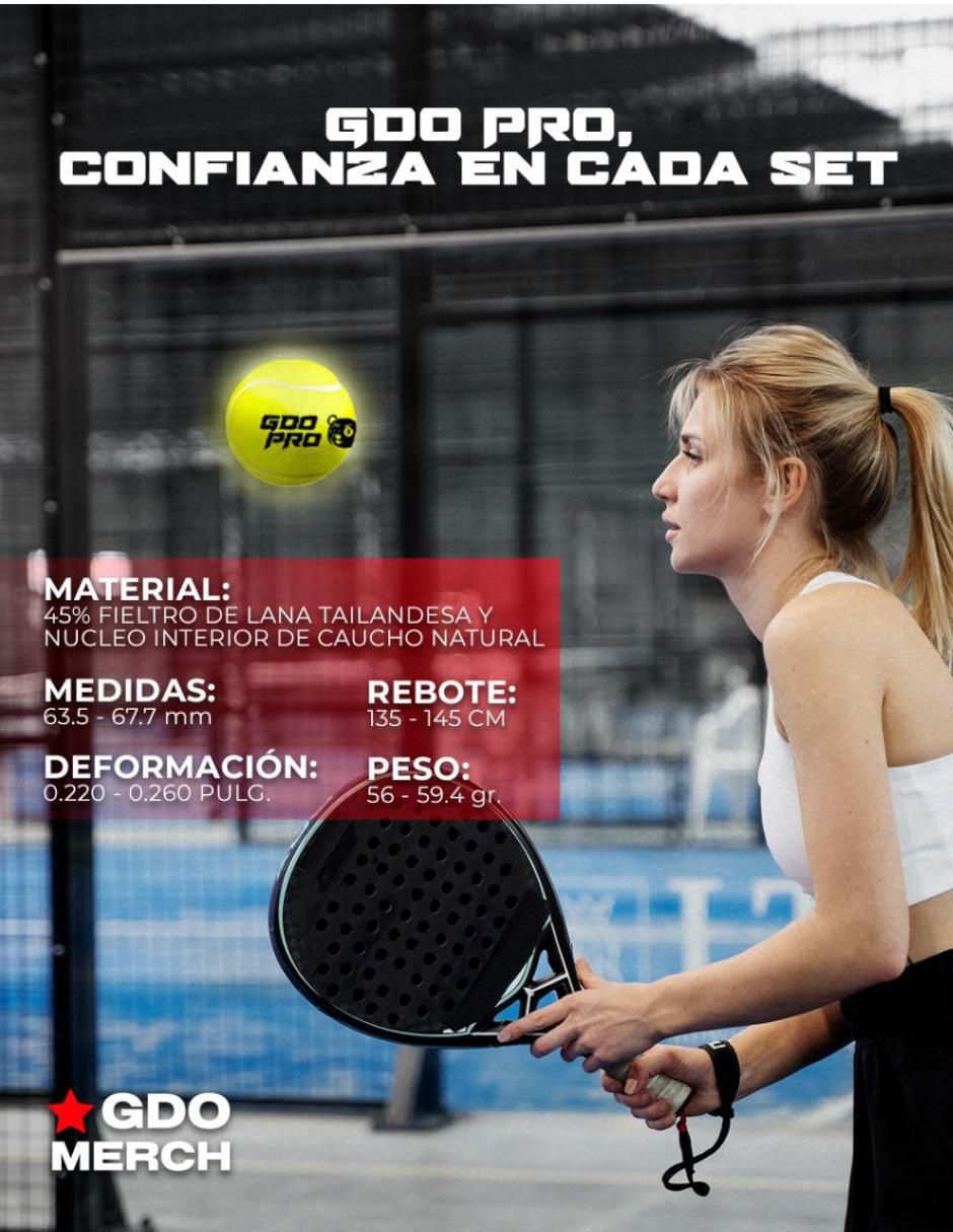 Set de pelotas para pádel adulto 5