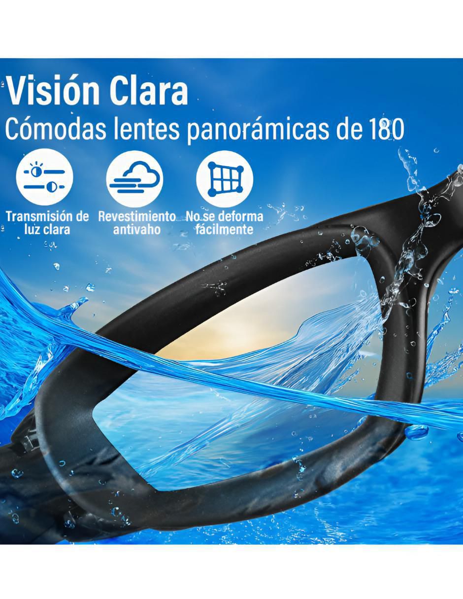 Goggles espejo y polarizadas para natación unisex 2