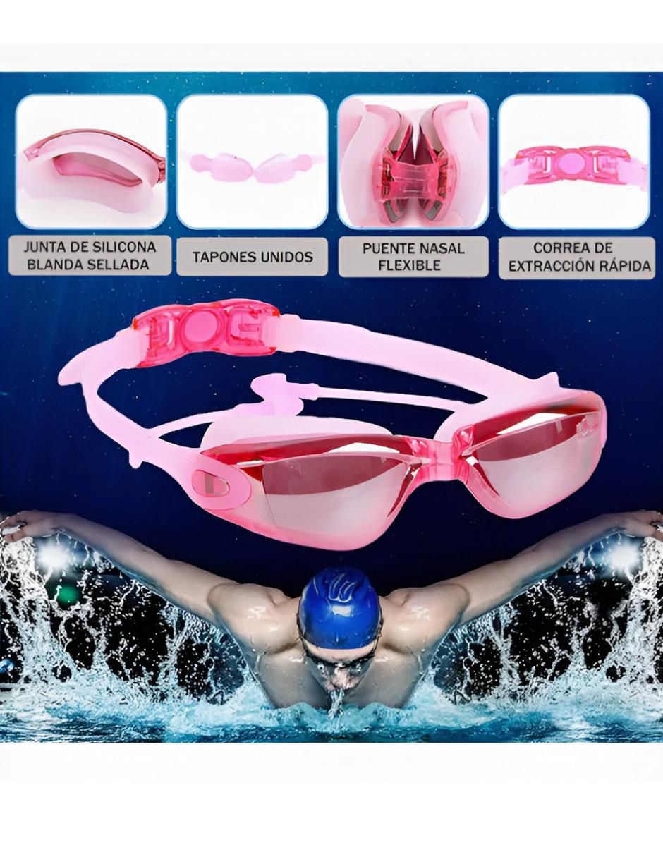 Goggles de puente fijo para acuático de mujer 3