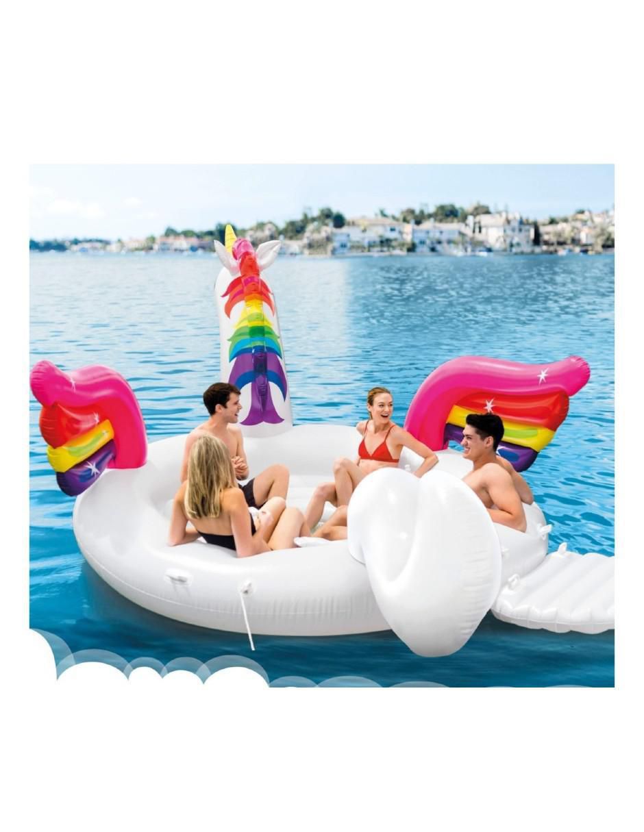 Inflable acuático forma de unicornio 2