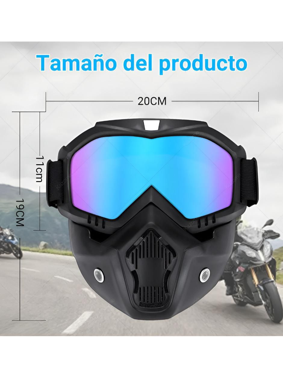 Goggle táctico tipo máscara para motorsport unisex 4