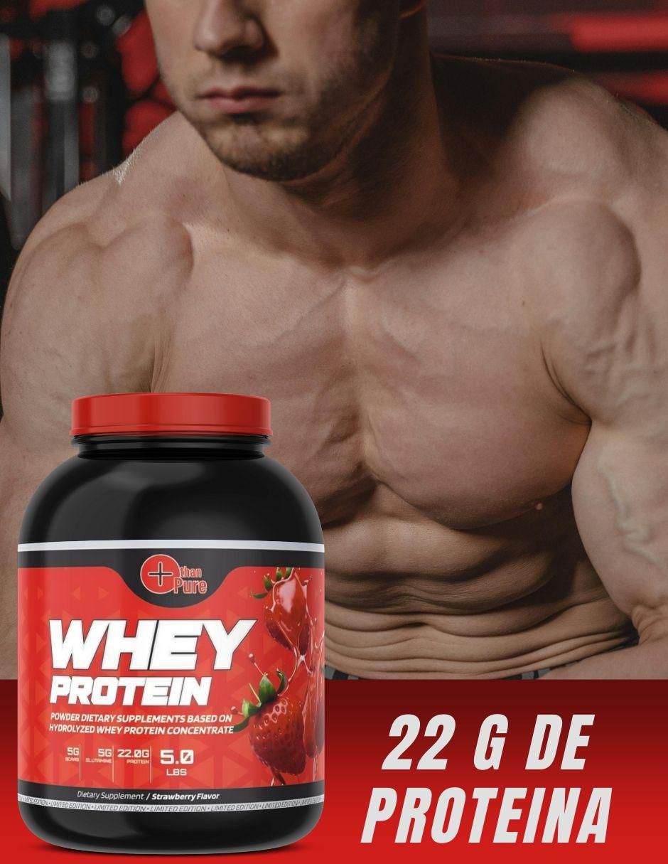 Proteina WHEY sabor fresa de 2.2 kg 5