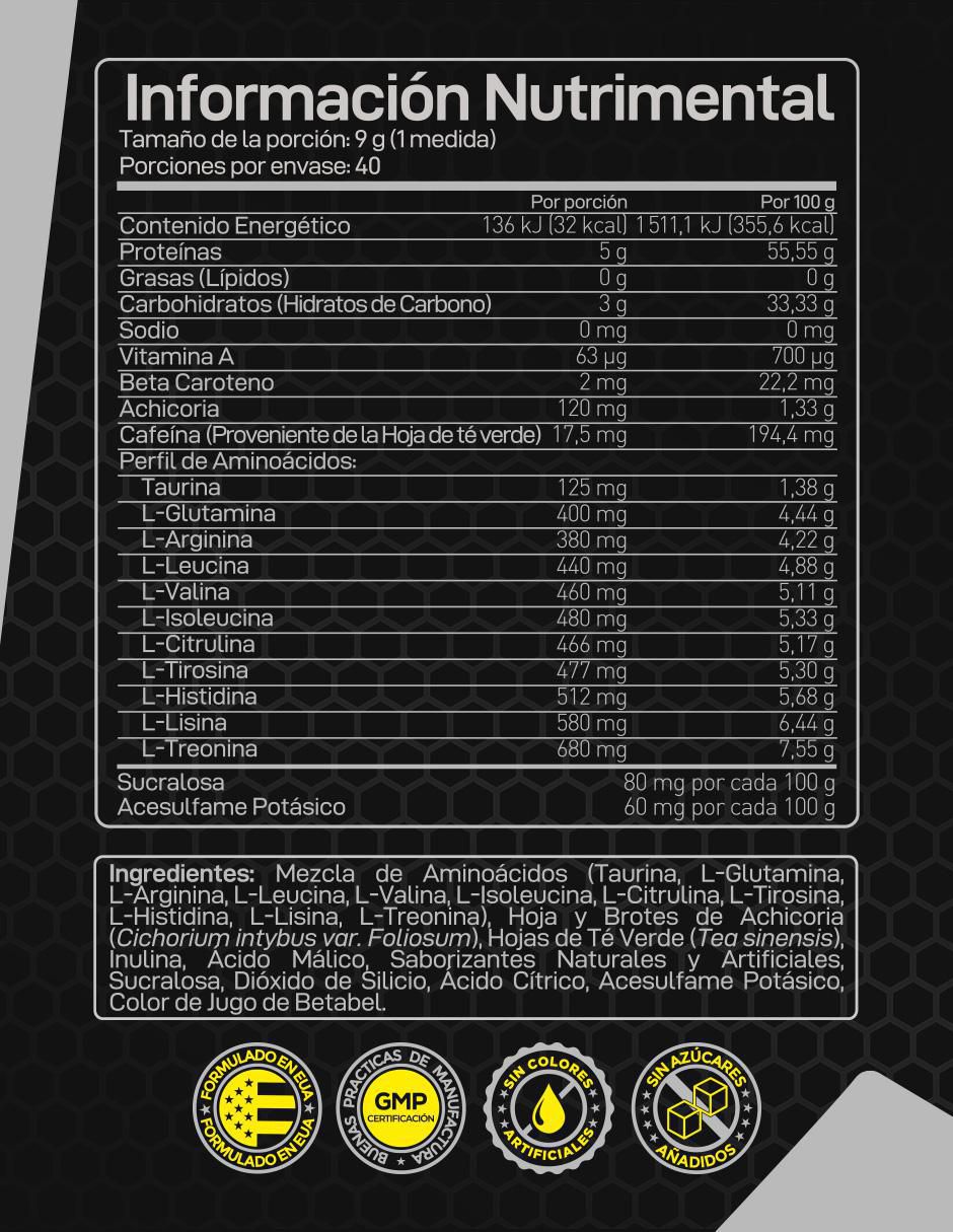 Aminoácidos Amino Fire Forzagen sabor uva de 360 g 2