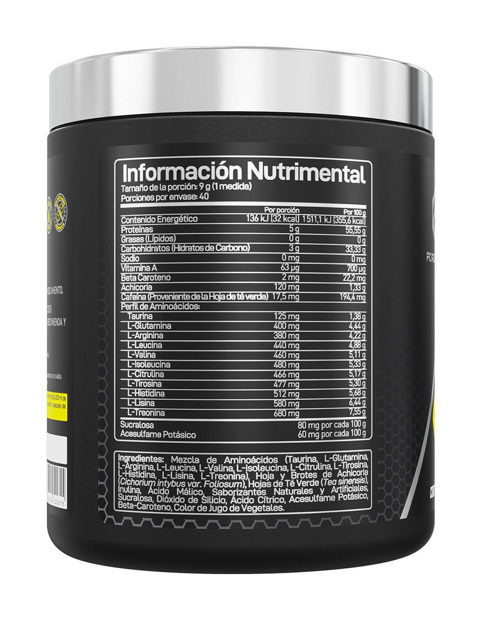 Aminoácidos Amino Fire Forzagen sabor durazno de 360 g 3