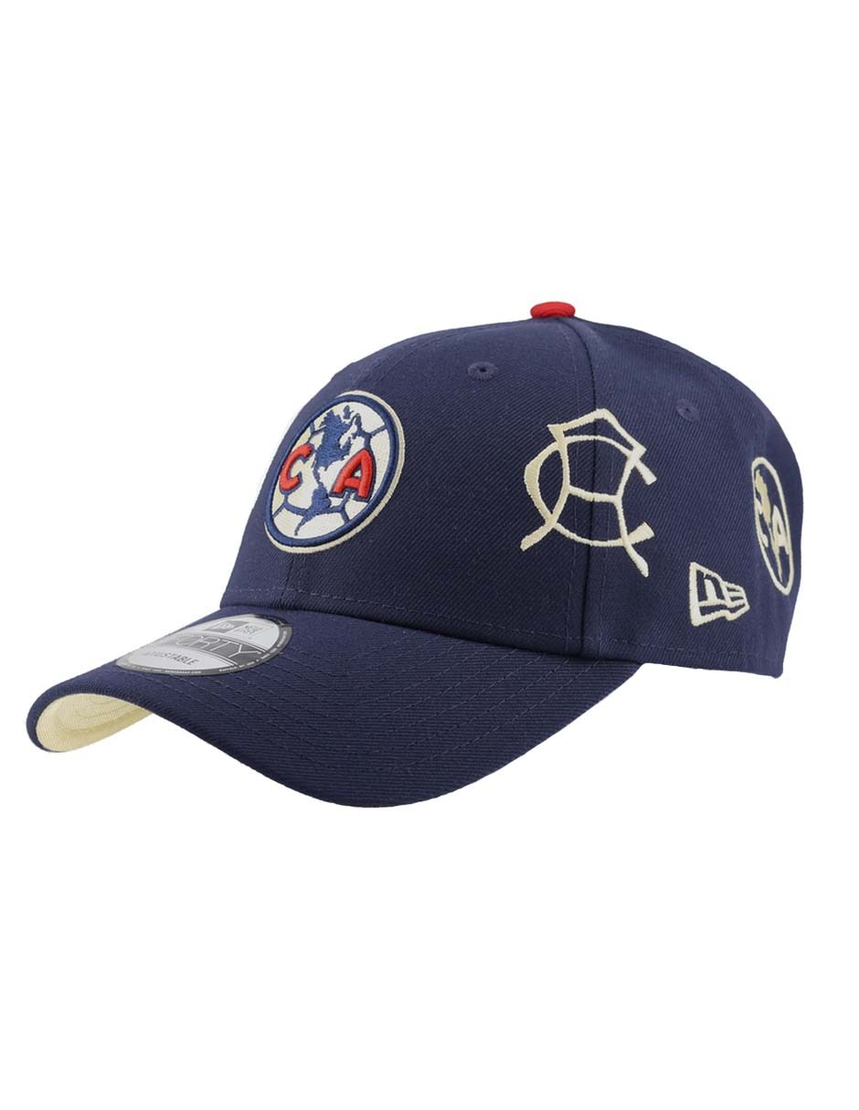 Gorra visera curva correa ajustable casual Club América para hombre 3