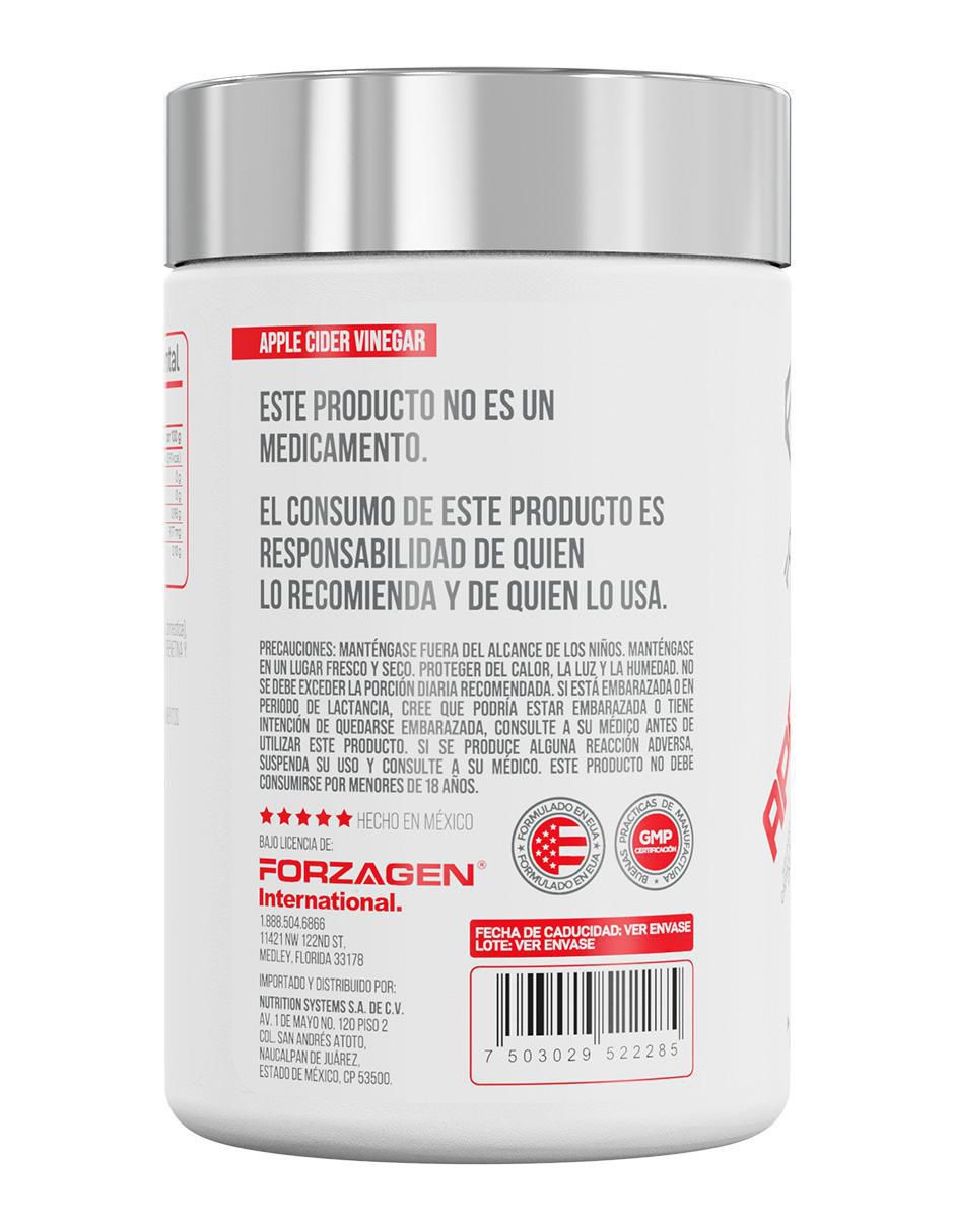 Vinagre de Manzana Apple Cider Vinegar Forzagen de 60 cápsulas 4