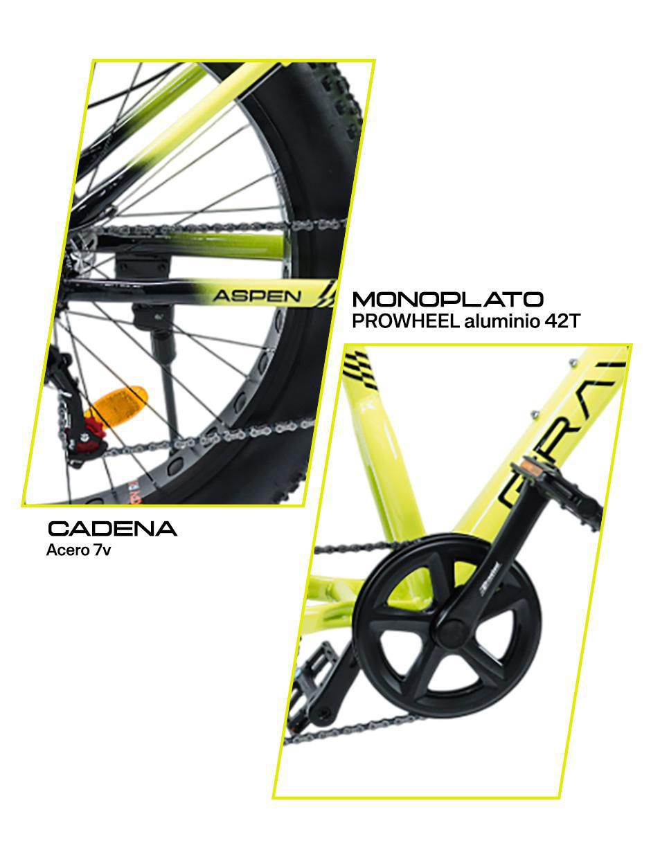 Bicicleta de montaña gravel "rodada" 26 aspen 4.0 "para" unisex