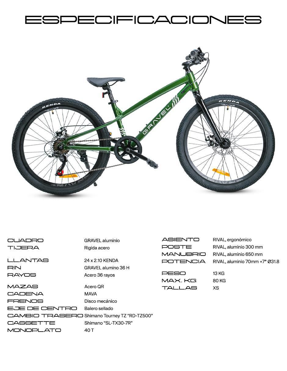 Bicicleta de montaña rodada 24 Rimo unisex 2