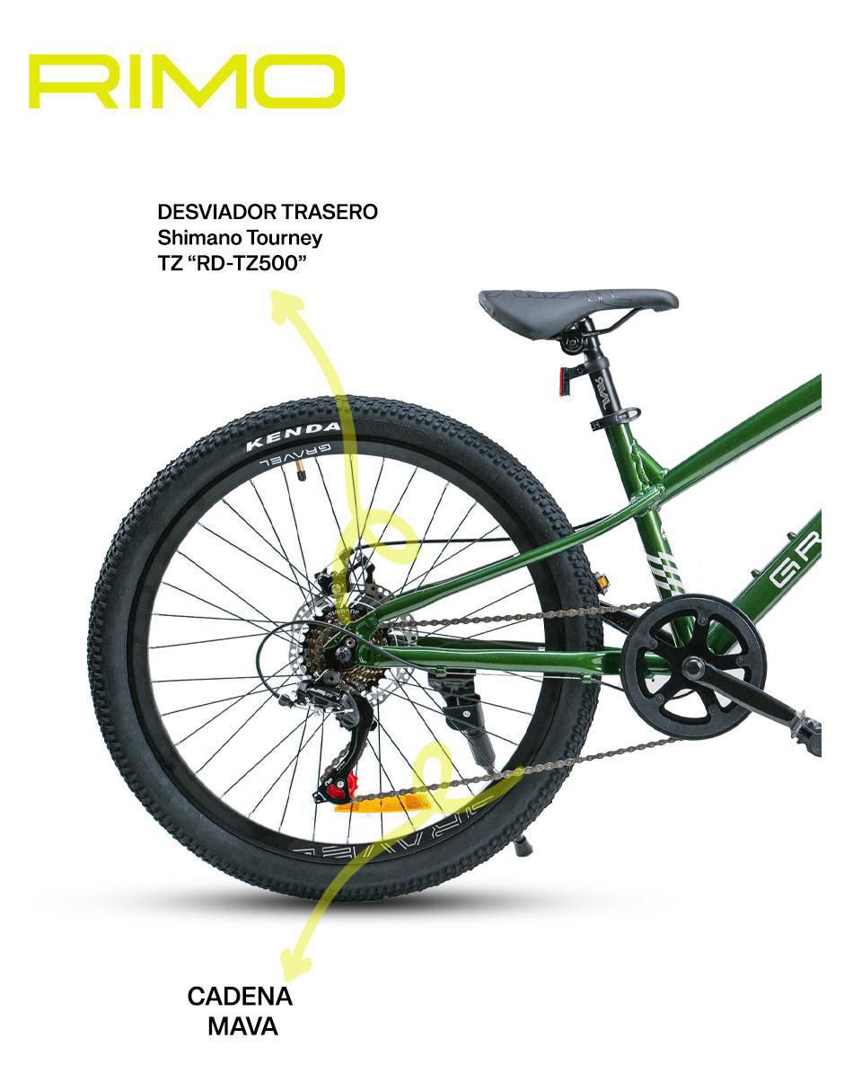 Bicicleta de montaña rodada 24 Rimo unisex 4