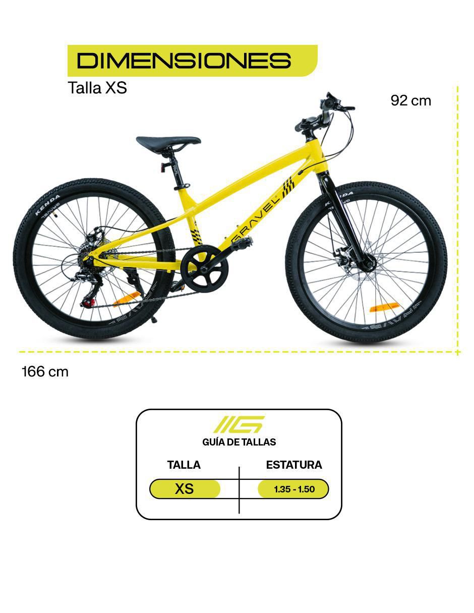 Bicicleta de montaña gravel "rodada" 24 rimo 24¨ "para" unisex