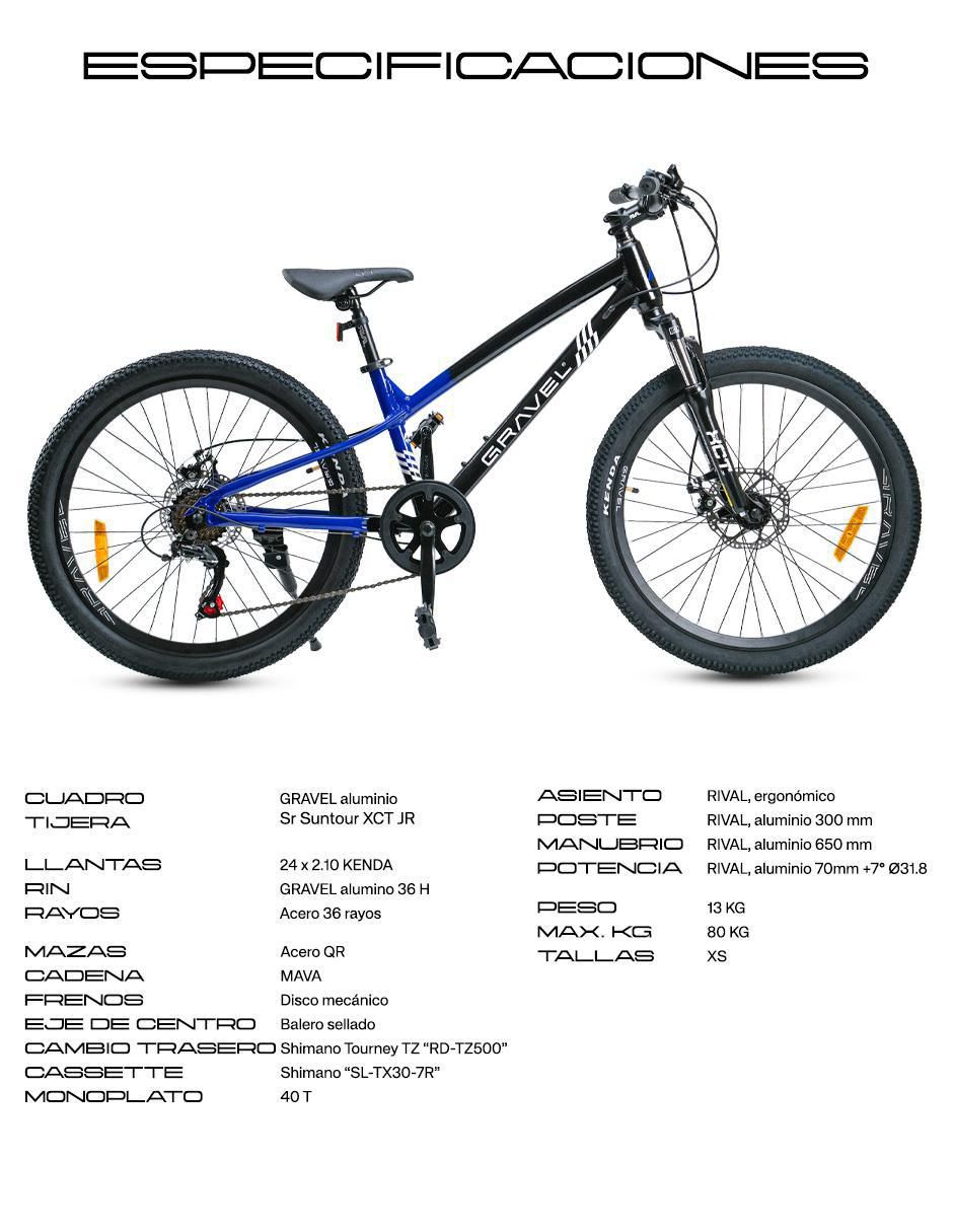 Bicicleta de montaña rodada 24 Rimo 2.0 unisex 2