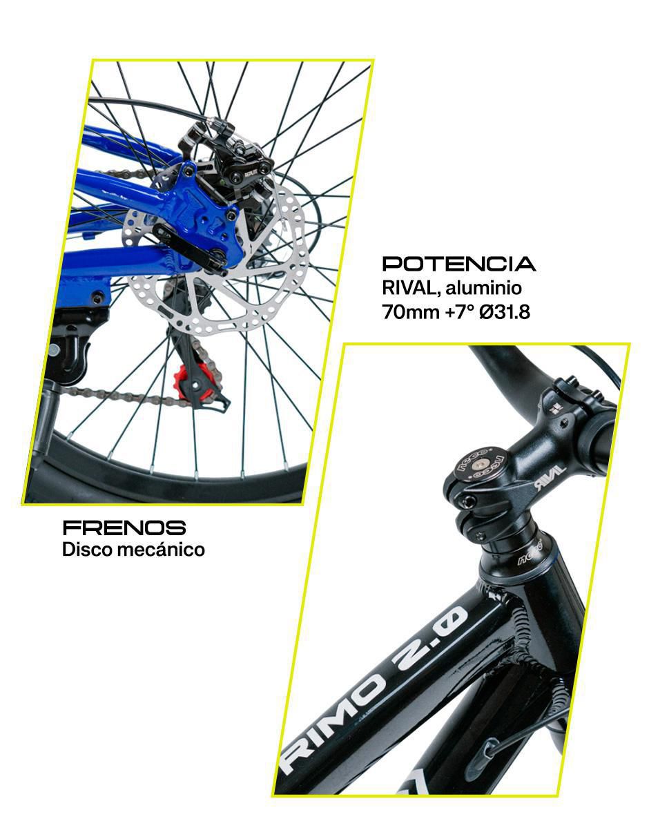 Bicicleta de montaña rodada 24 Rimo 2.0 unisex 5