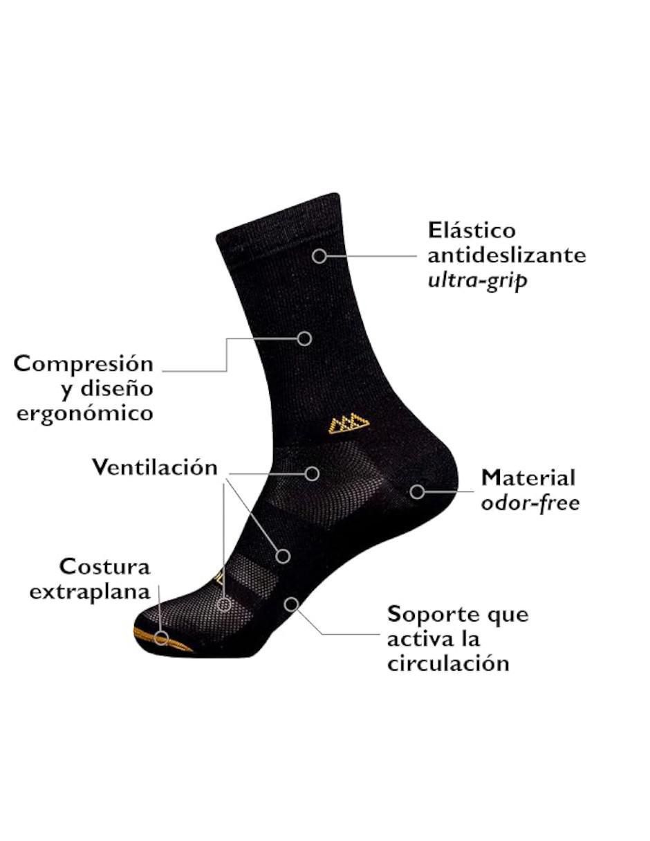 Calceta compresión para ciclismo unisex 3 pares