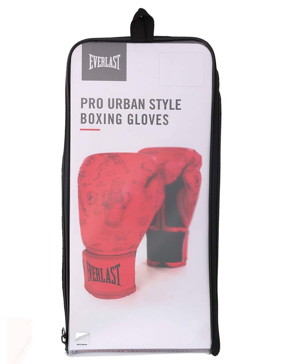 GUANTES EVERLAST PRO URBA, 12 OZ, ROJO