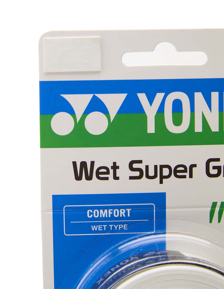 Cinta protectora para raqueta wet super grap blanco 4