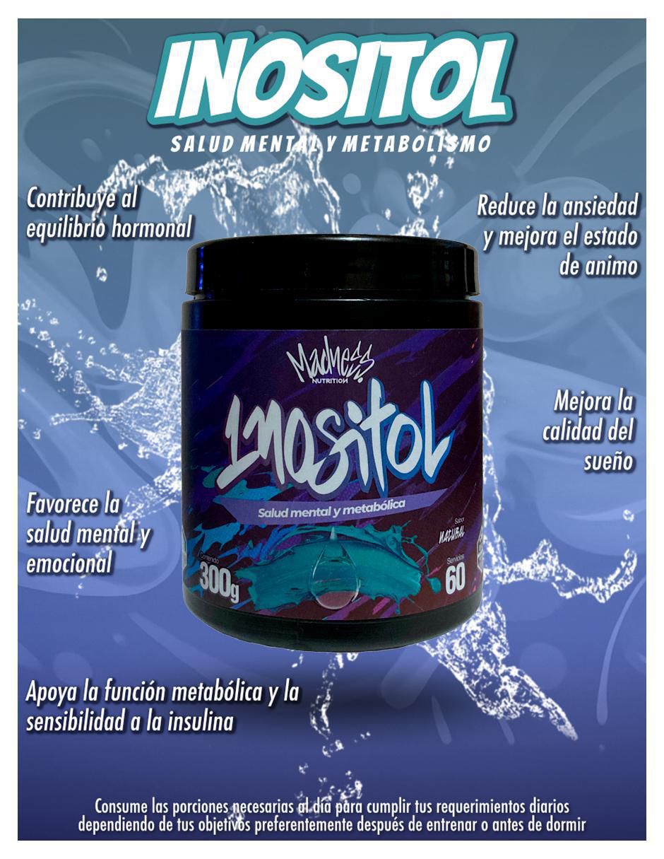 Inositol suplemento polvo equilibrio hormonal sabor natural de 300 g 4
