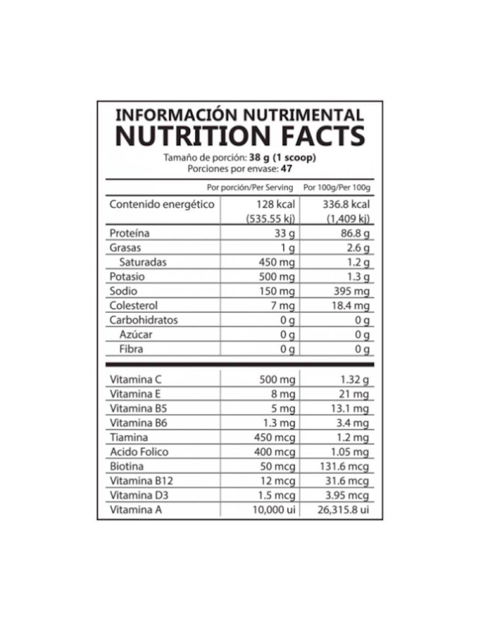 Proteína Fire Bull sabor vainilla de 1.8 kg 4