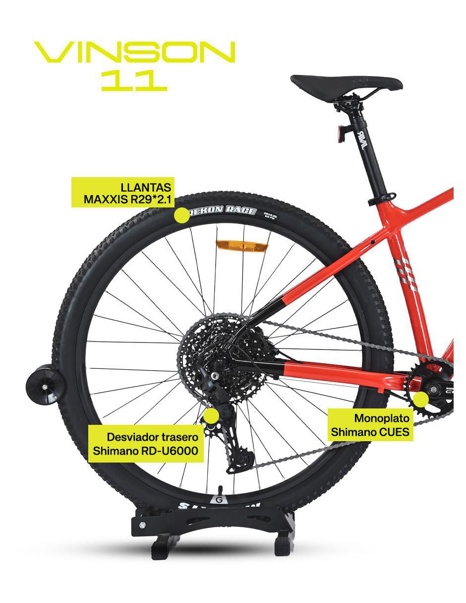 Bicicleta de montaña gravel "rodada" 29 vinson 11 19¨ "para" unisex