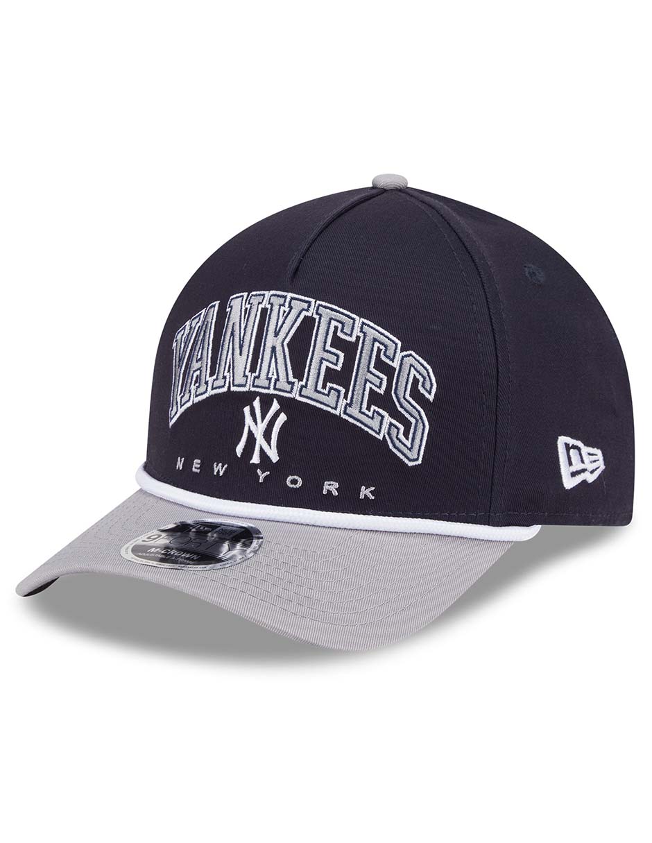 Gorra visera curva correa ajustable para Béisbol Sport Night New York Yankees adulto