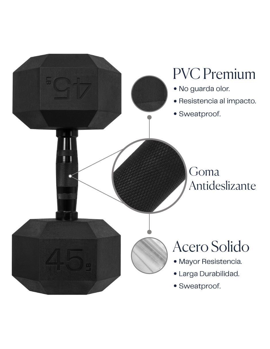 Set mancuernas de peso fijo 20 kg 2 piezas 2