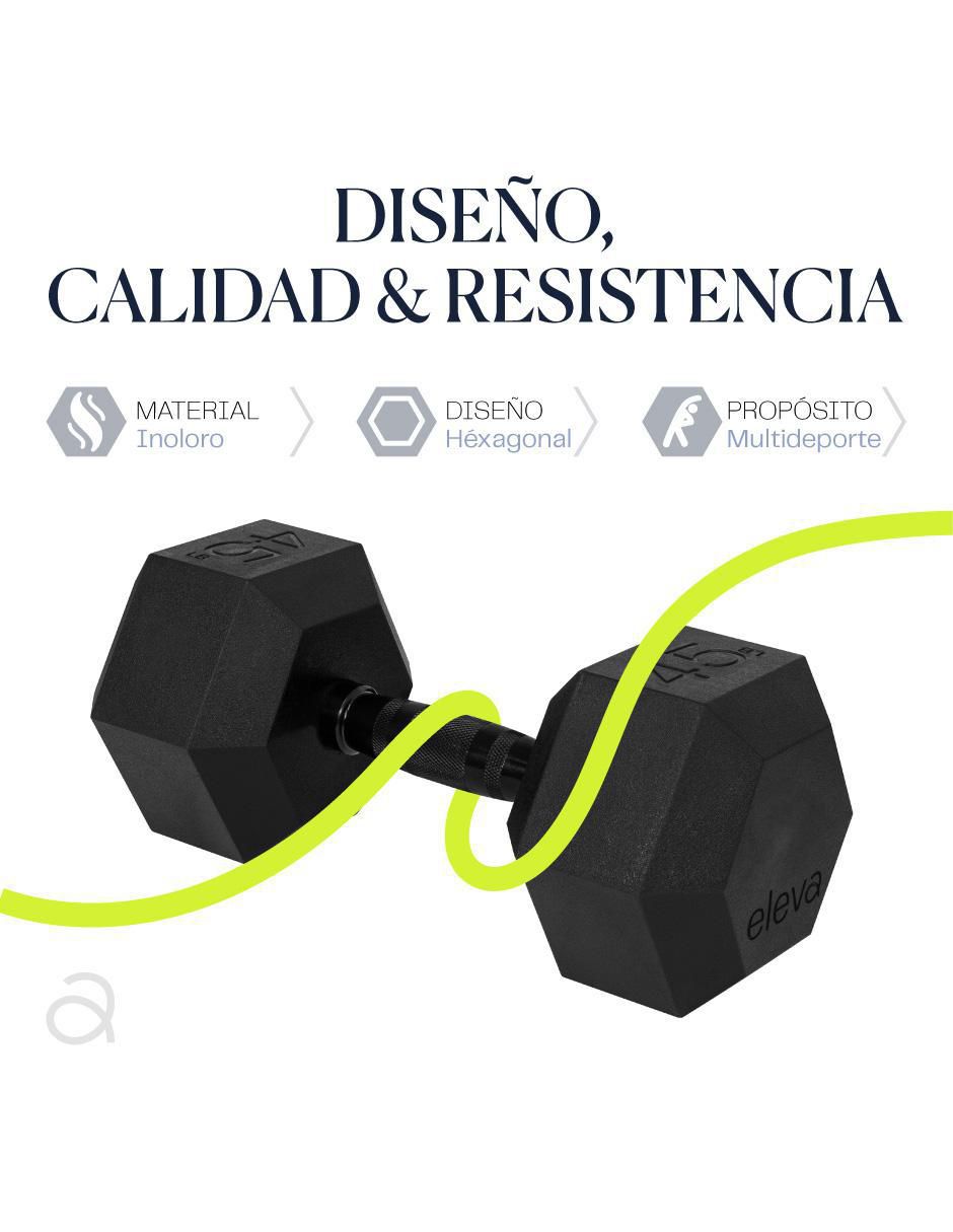 Set mancuernas de peso fijo 20 kg 2 piezas 5