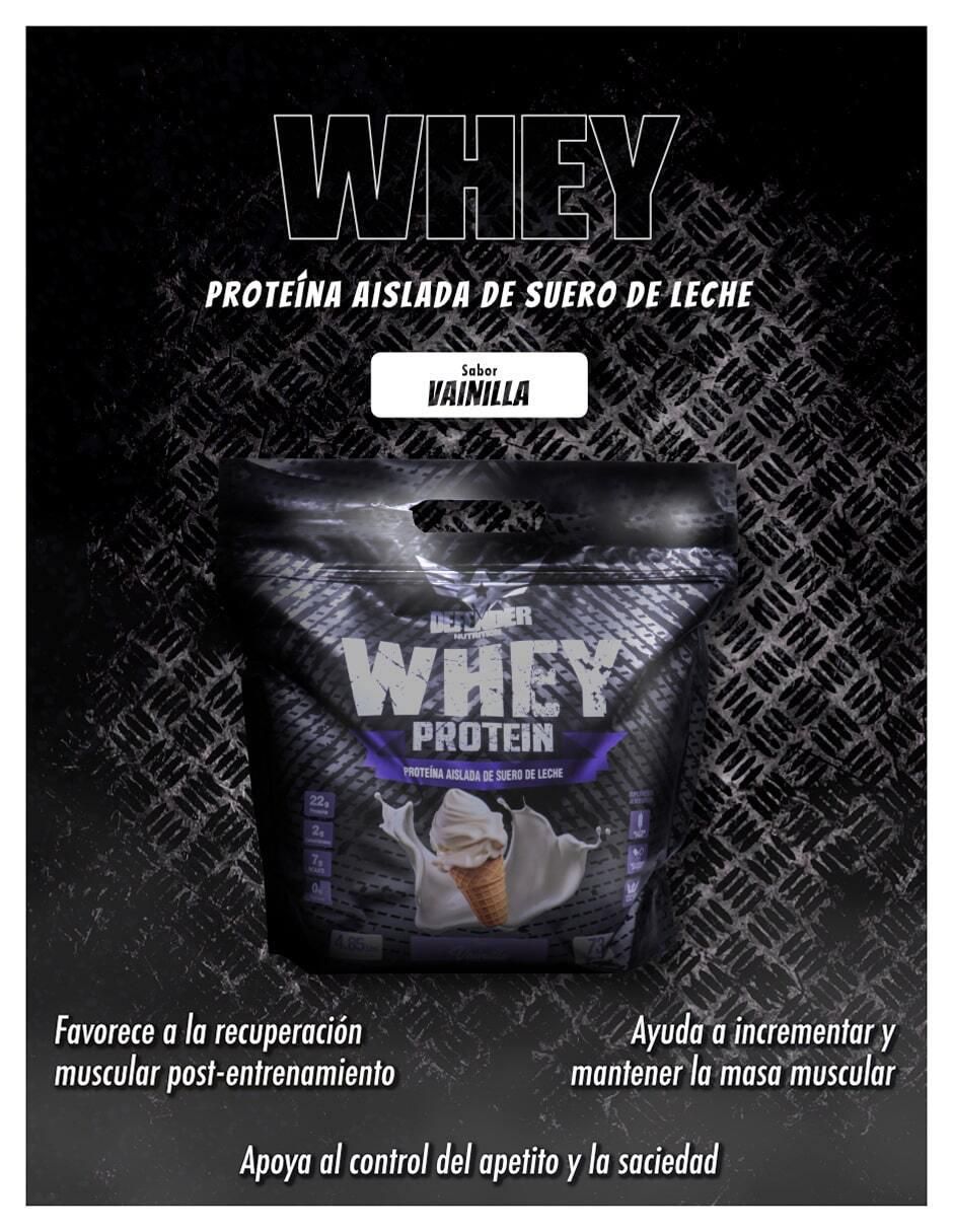 Costal proteína whey defender aislada suplemento con proteína sabor vainilla de  2.2 kg 4