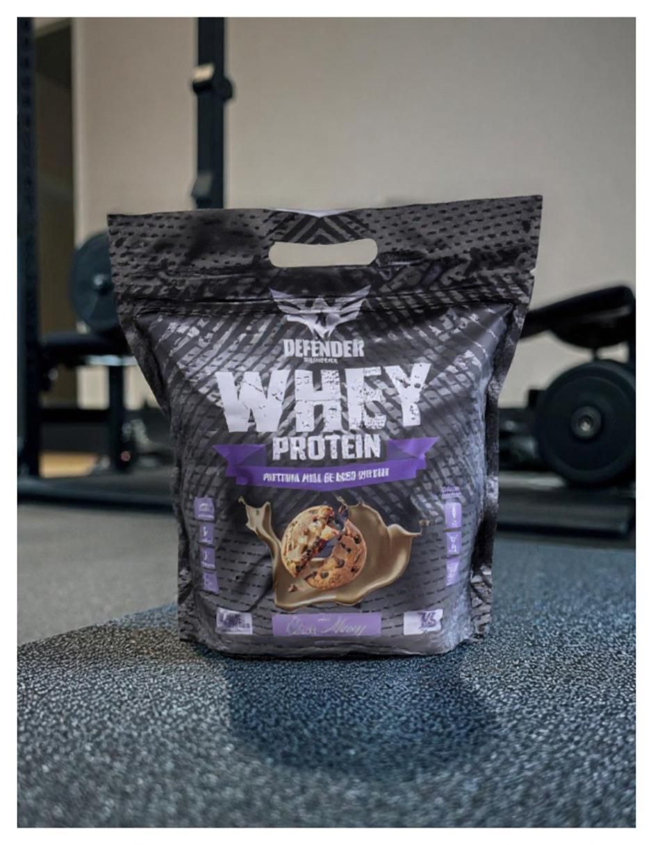 Costal proteína whey defender aislada suplemento  con proteína sabor galleta de 2.2 kg 3