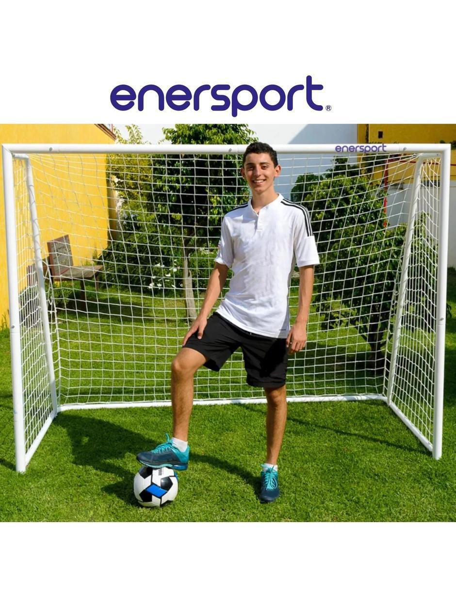 Portería para fútbol con red adulto 4