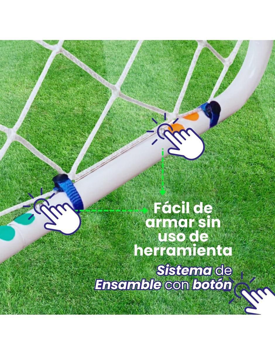Portería para fútbol con red infantil 4