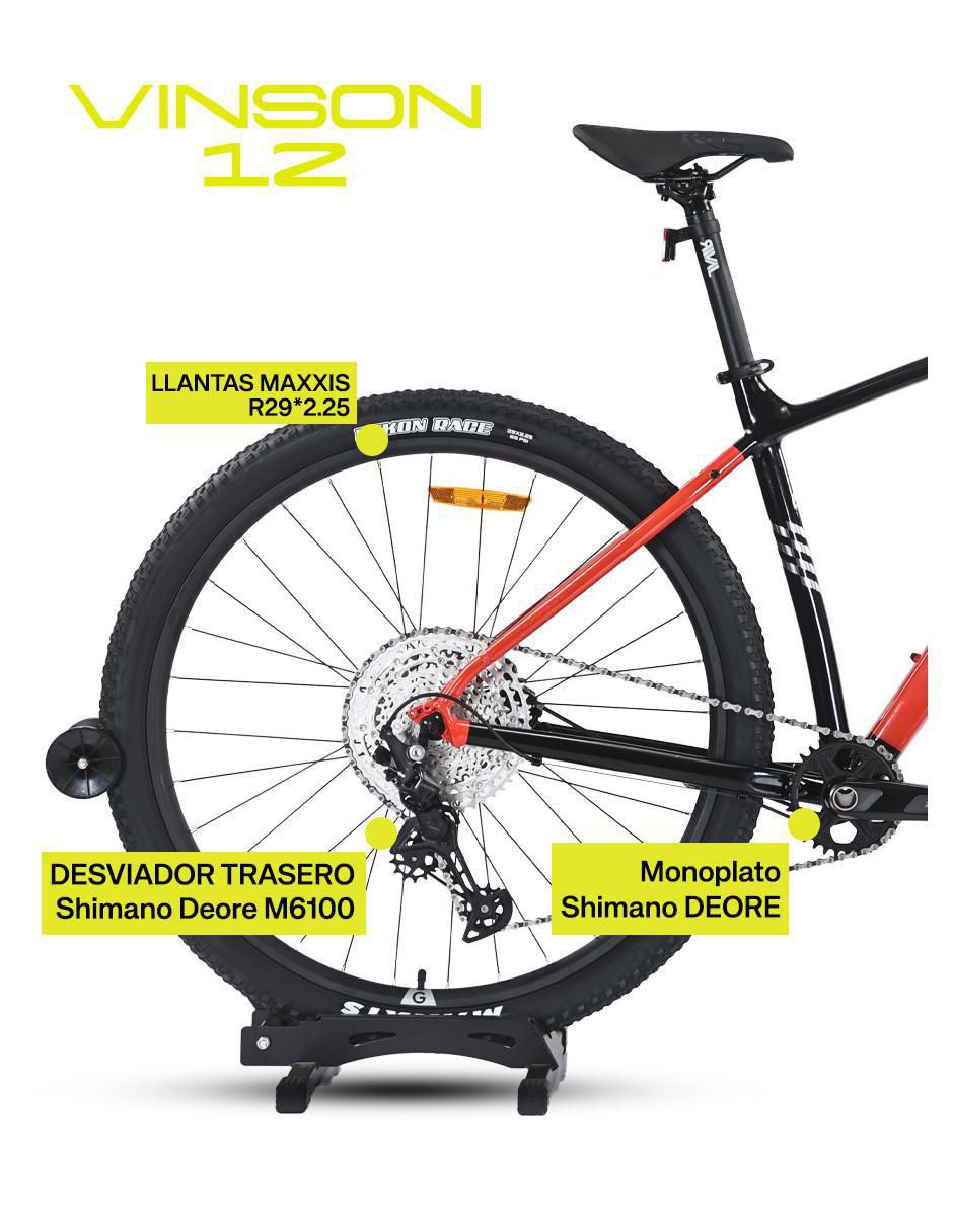 Bicicleta de montaña gravel "rodada" 29 vinson 12 19¨ "para" unisex