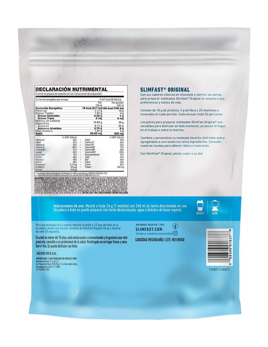 Bebida en polvo Malteada en polvo (52 porciones) de chocolate Original 1.35 kg 4