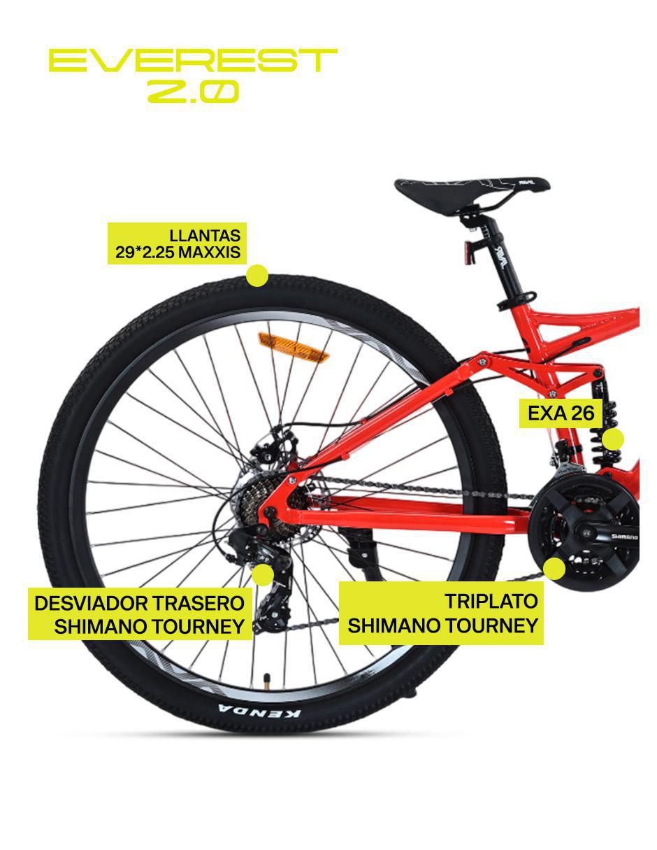 Bicicleta de montaña gravel "rodada" 29 everest r29 2.0 15"  "para" unisex