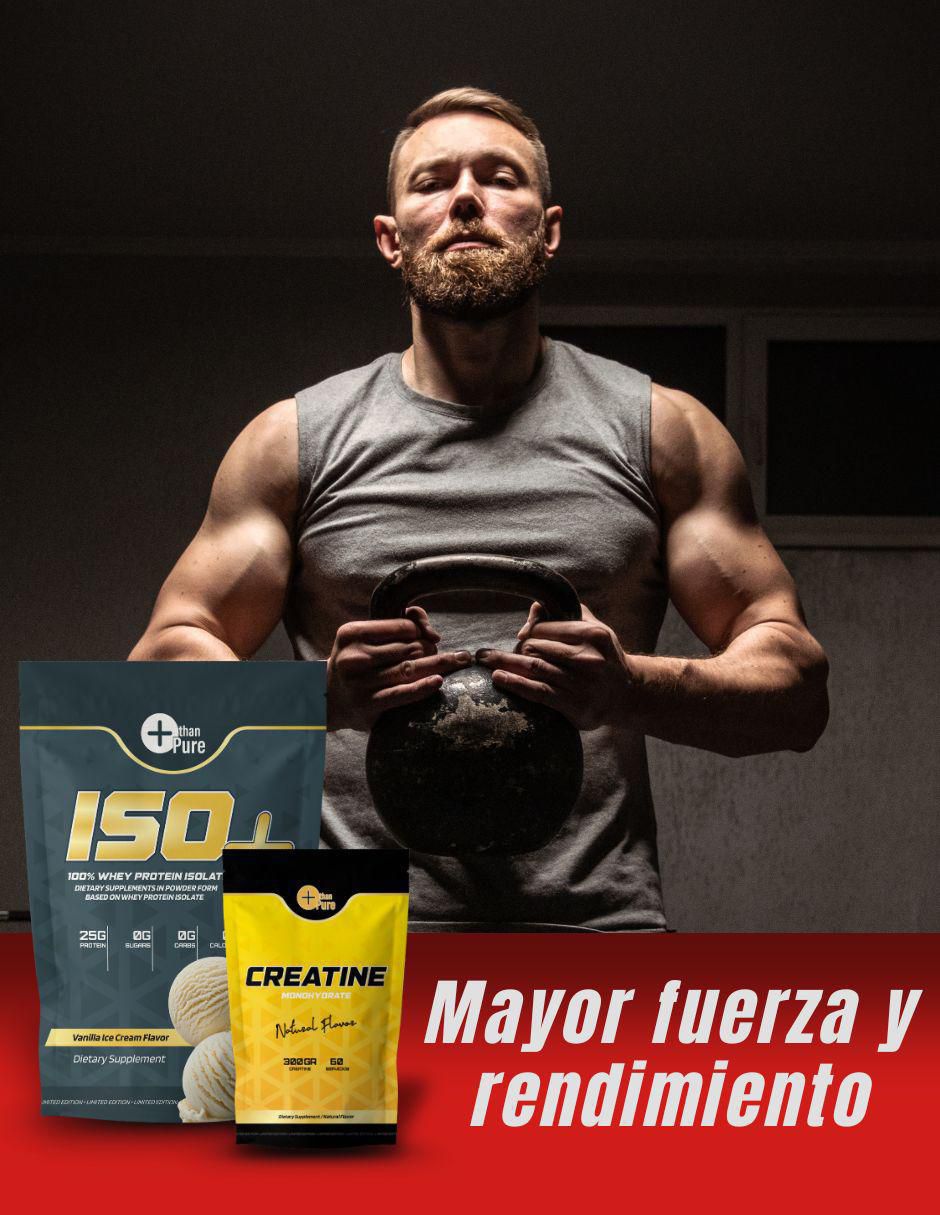 Kit con proteína whey y creatina monohidratada sabor vainilla de 1.3 kg 6