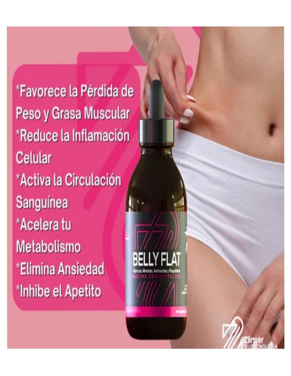 Belly zlimer termogenico y voluminizador de gluteos con multivitamínico y antioxidante sabor fresa de 12 oz 2